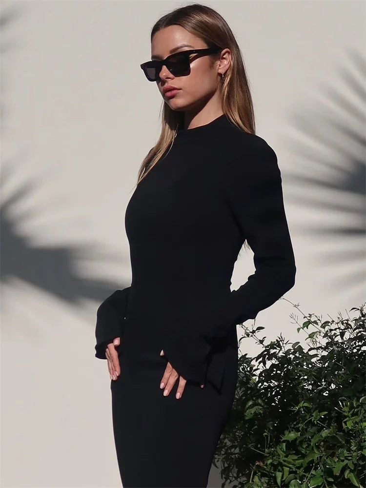 Sofia | Elegant Dam Maxiklänning – Med Fickor och Lång Silhuett 3