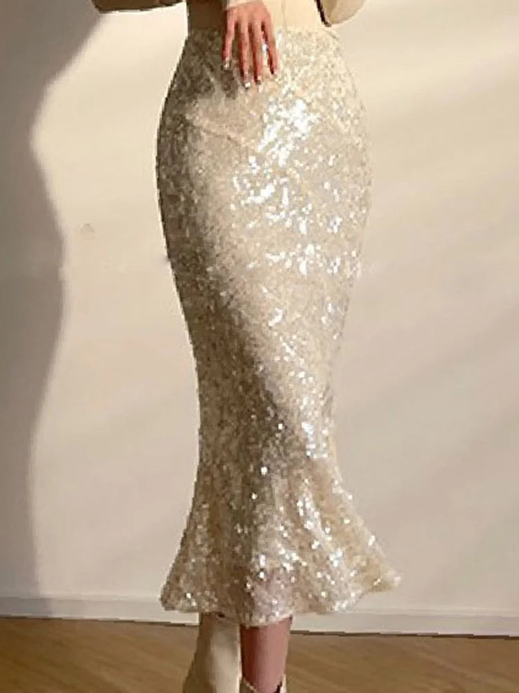 Sakura | Elegant Paljettdesignkjol – För Glamorösa Tillfällen 2