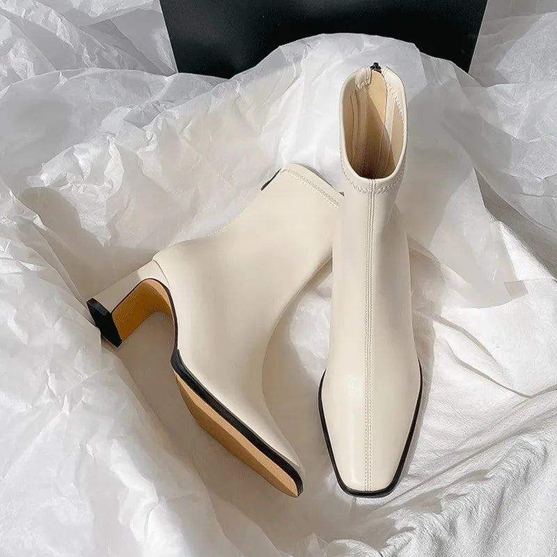 Coraline | Eleganta Fotledskor – Läder Fyrkantig Tå För Stil Och Komfort 5