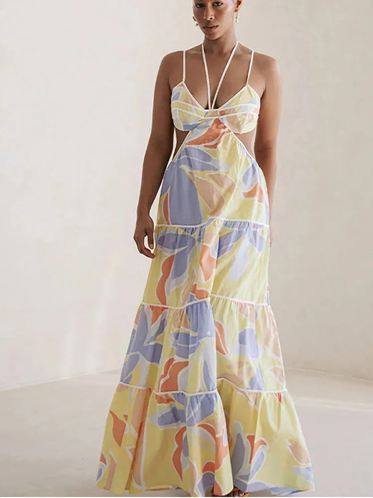 Xavina | Blommig Klänning Dam – Slingdesign För Chic Sommarlook 3