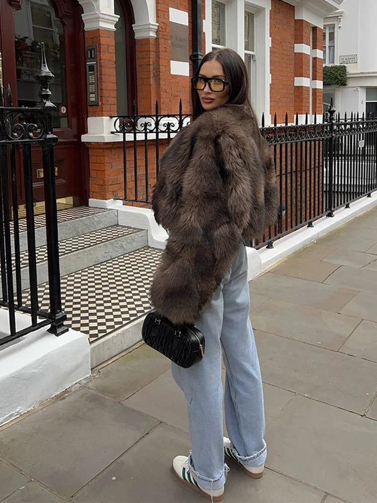 Delphina | Lyxig Faux Pälsjacka – Elegant Design För Kalla Dagar 3