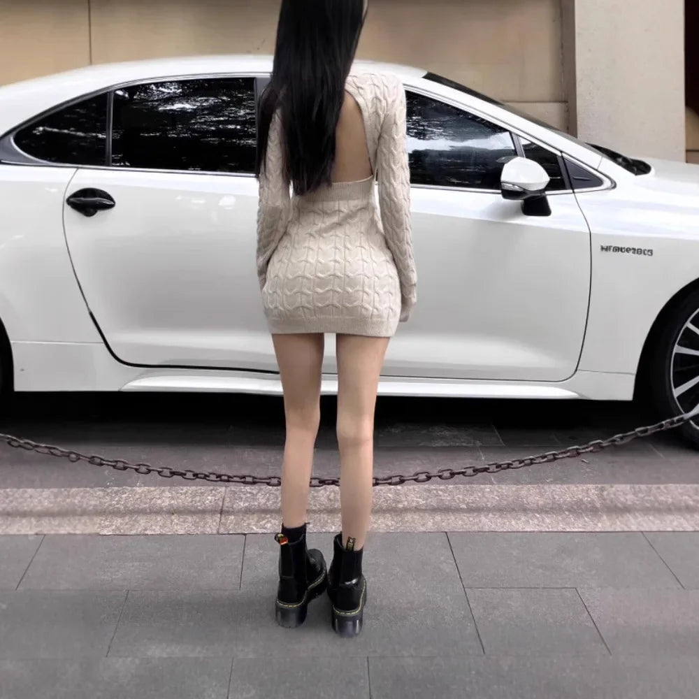 Gwenllian | Lyxig Stickad Klänning Dam – För Elegant Stil 3