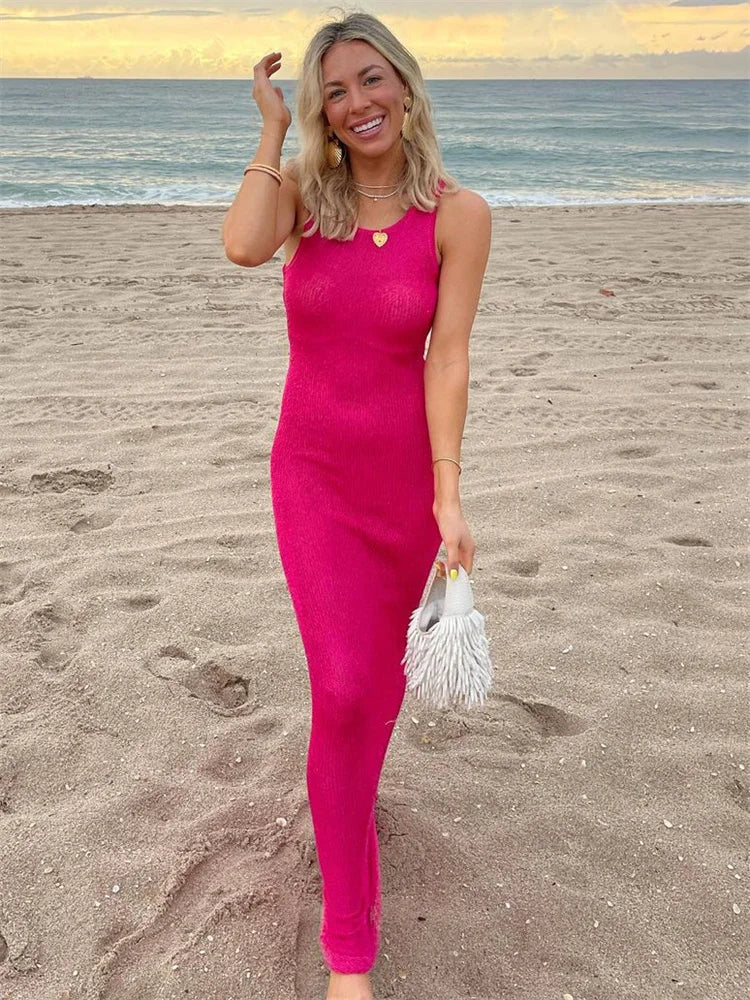 Gaetana | Elegant Genomskinlig Ärmlös Maxiklänning Dam För Oförglömliga Tillfällen 7