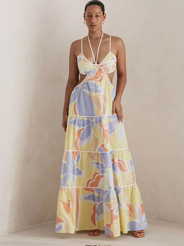 Xavina | Blommig Klänning Dam – Slingdesign För Chic Sommarlook 7