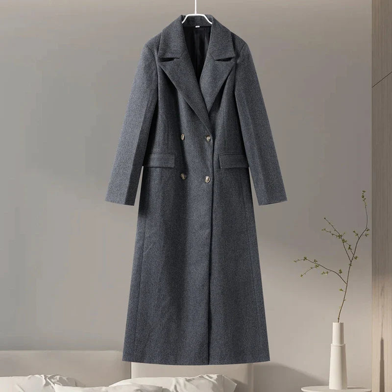 Pandora | Elegant Lång Kappa – Faux Päls För Stil Och Värme 9