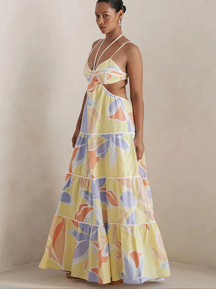 Xavina | Blommig Klänning Dam – Slingdesign För Chic Sommarlook 4