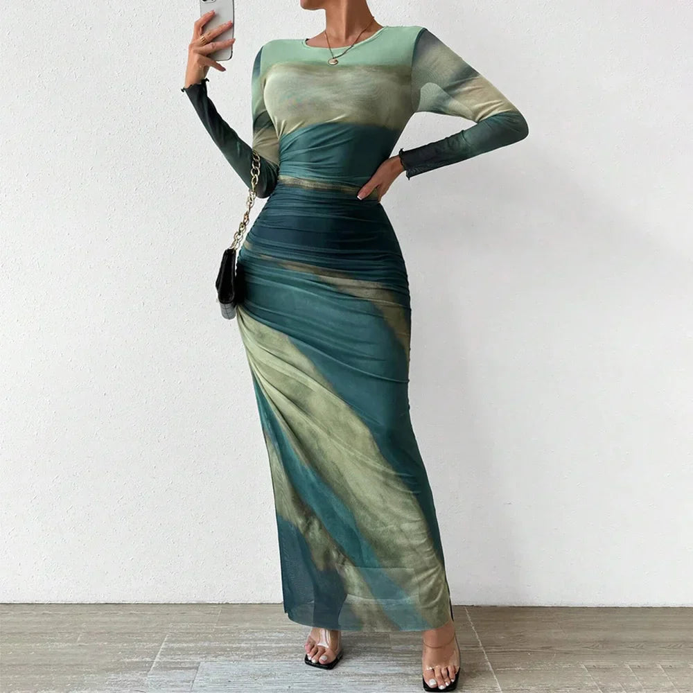 Yanisha | Elegant Maxi-Klänning för Alla Tillfällen med Sofistikerad Design-1