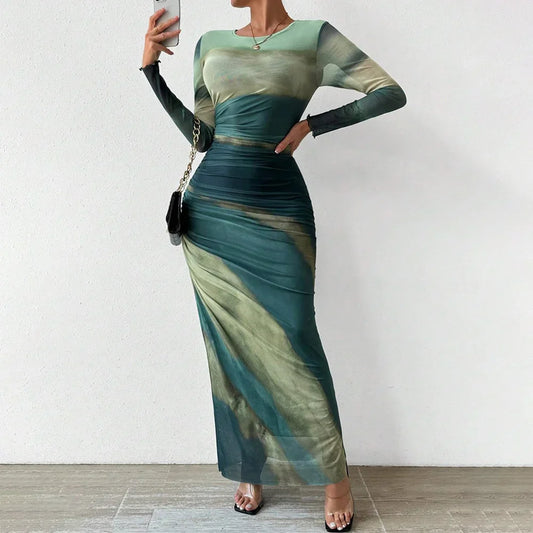 Yanisha | Elegant Maxi-Klänning för Alla Tillfällen med Sofistikerad Design-1