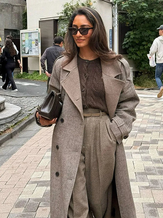 Renée | Herr Retro Dubbelbröst Ull Överrock – Tidlös Stil 1