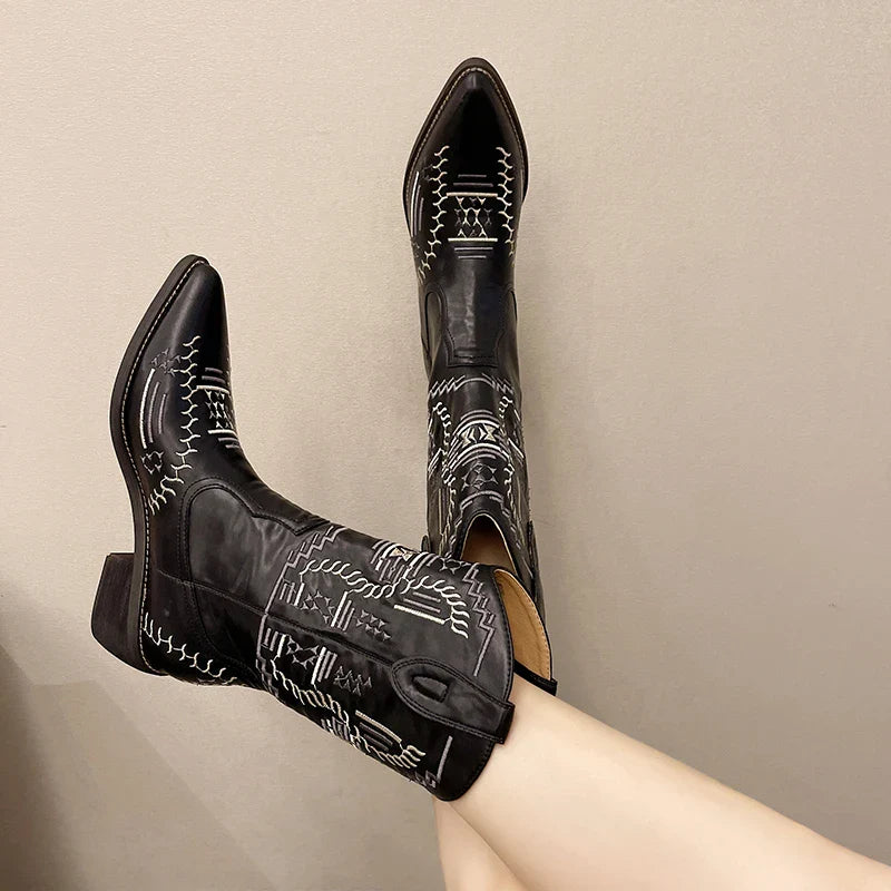 Urbania | Retro Vita Stövlar Dam – För Höst Och Vinter 4