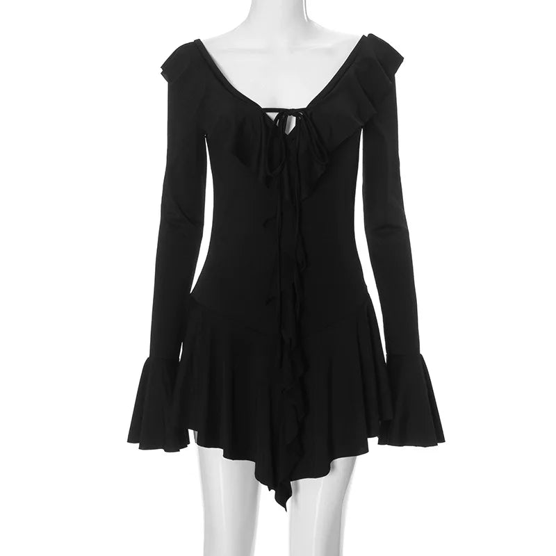 Beatrice | Elegant Vit Klänning Dam – Djup V-Hals För Festliga Tillfällen 8