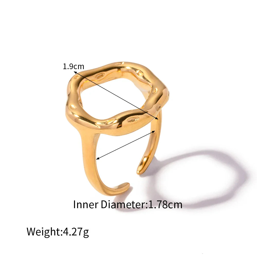 Briella | Elegant Lavablomma Öppen Ring – Unik Design och Justerbar Passform 6