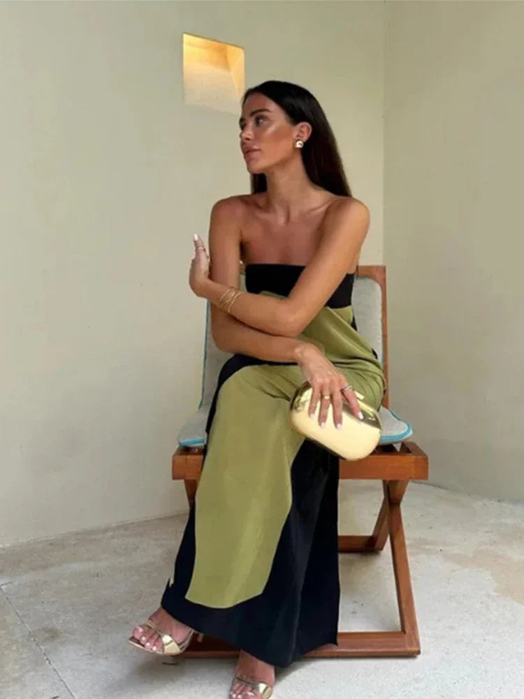 Terenia | Elegant Off-Shoulder Midiklänning Dam – För Varje Tillfälle 4