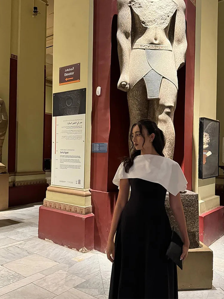 Jackie | Elegant Klänning Dam – Oregelbunden Krage För Fest Och Nyår 2