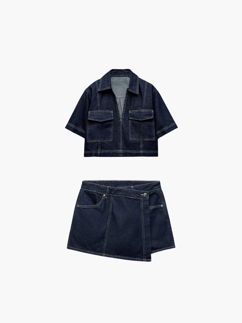 Daisy | Trendigt Denim Set – För Stiliga Utflykter Med Hög Komfort 12
