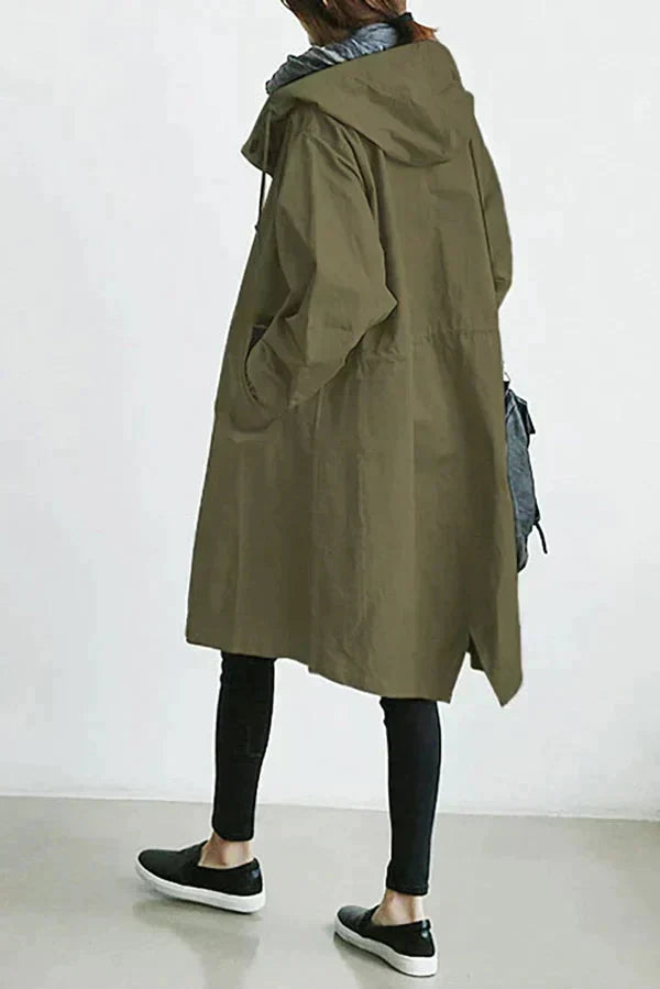 Variant image for Dam Trench Coat Svart Storlek M Vattenavvisande Tyg-33