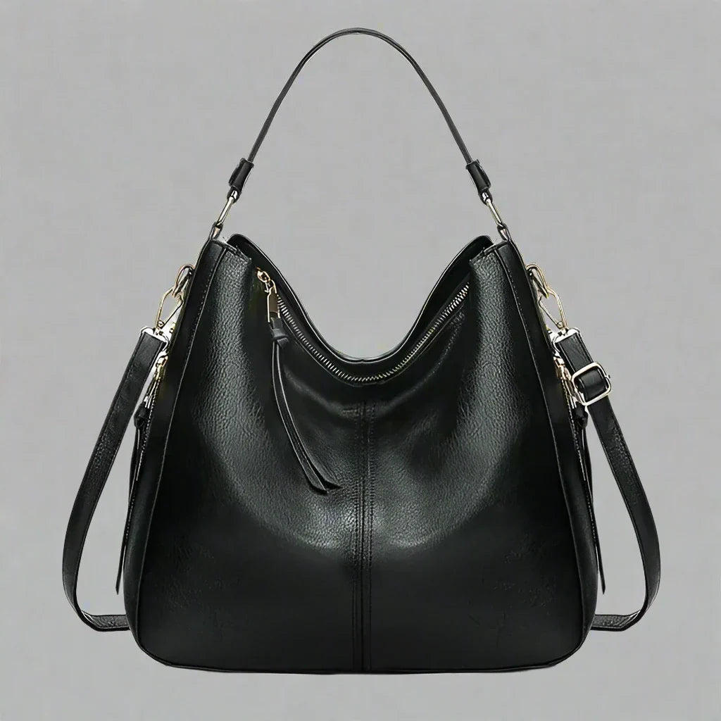 Karin | Elegant Läderhandväska Dam – Rymlig Design Med Flera Fack 10