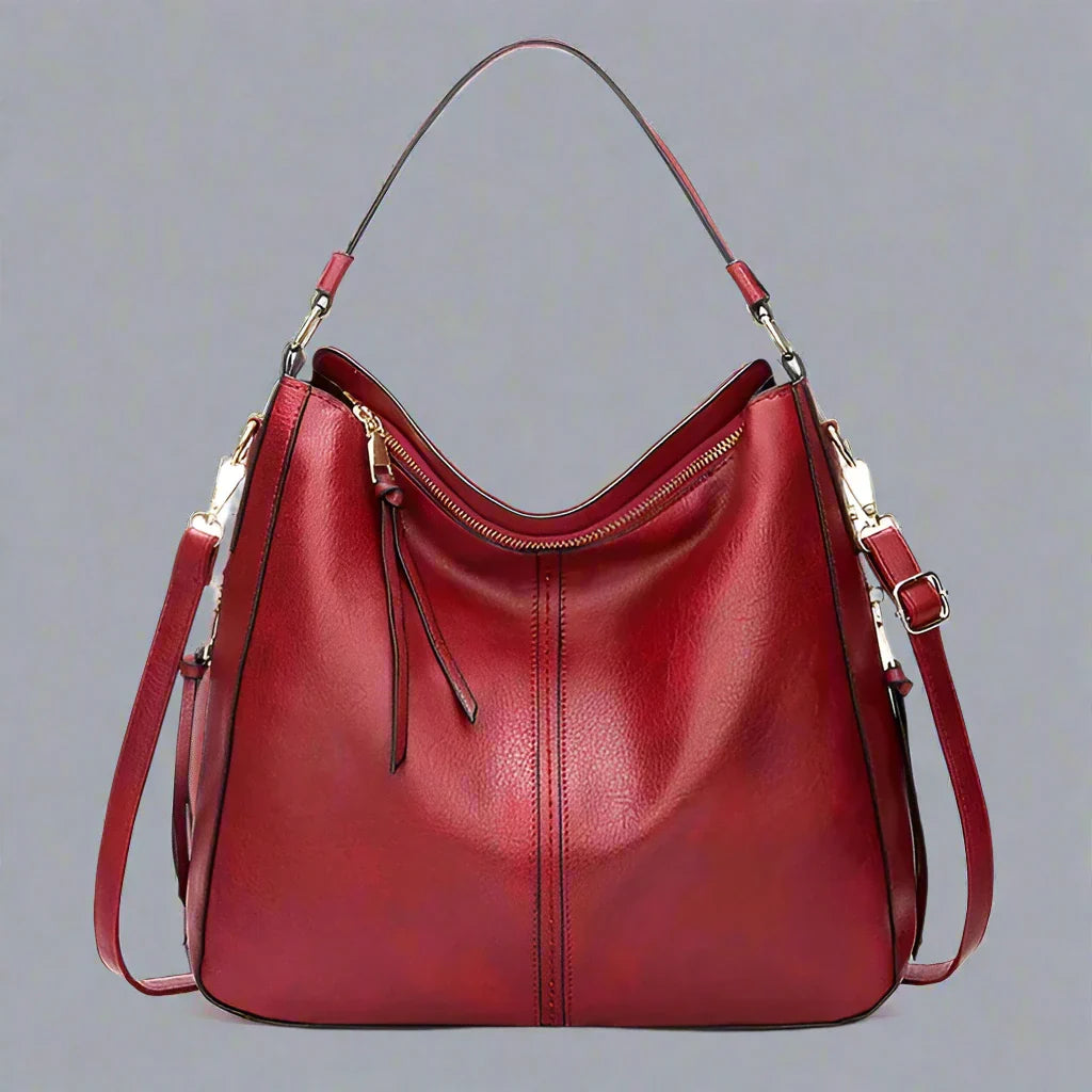 Karin | Elegant Läderhandväska Dam – Rymlig Design Med Flera Fack 11