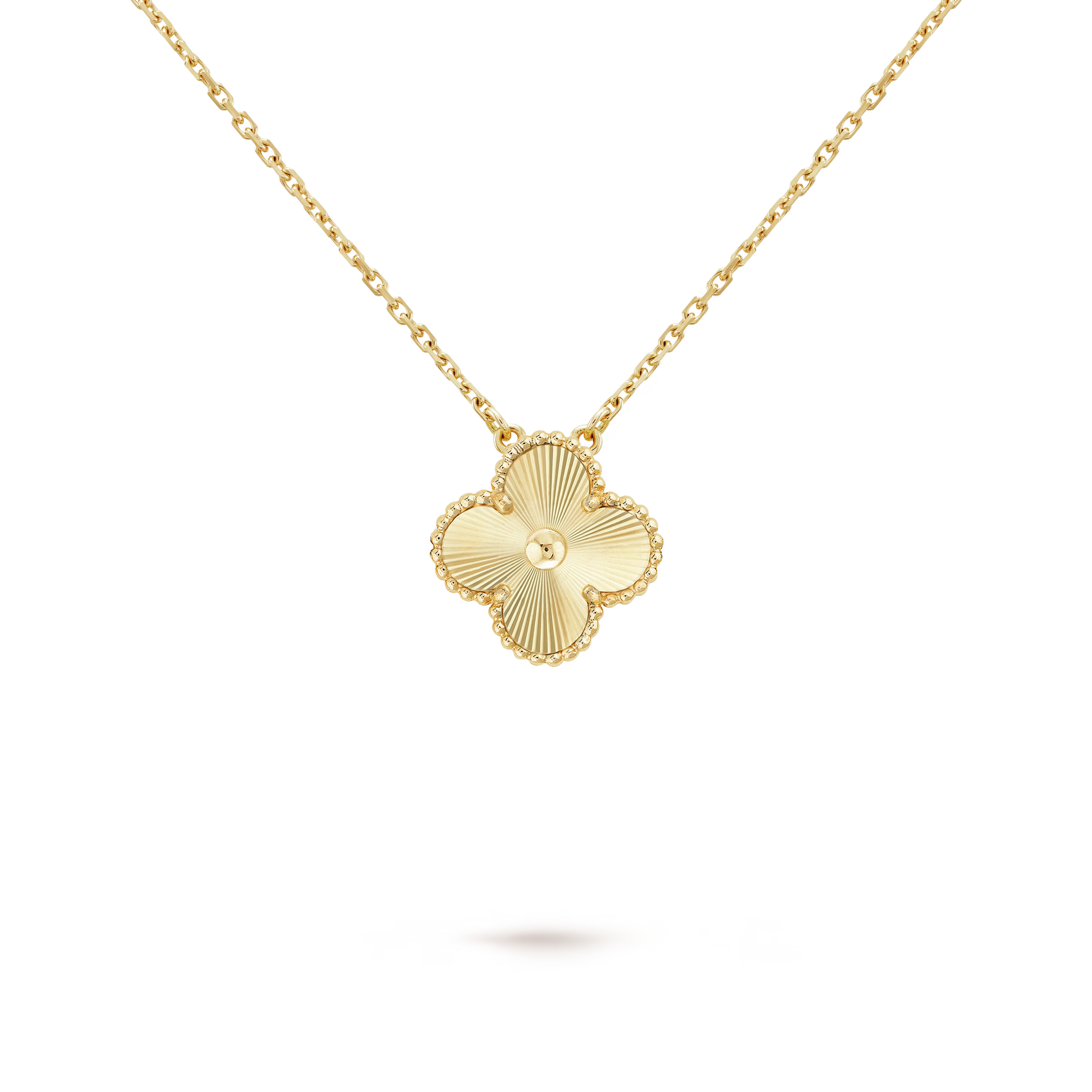 Four-Leaf Clover Necklace - Elegant 18k Gold Plated, Hypoallergenic-1