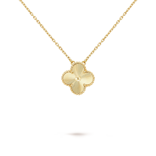 Four-Leaf Clover Necklace - Elegant 18k Gold Plated, Hypoallergenic-1