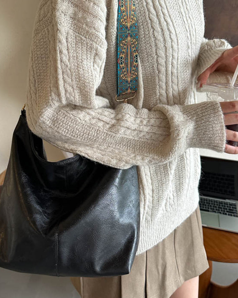 Lotte | Dam Retro Axelväska – Tidlös Elegans och Rymlig Funktionalitet 6