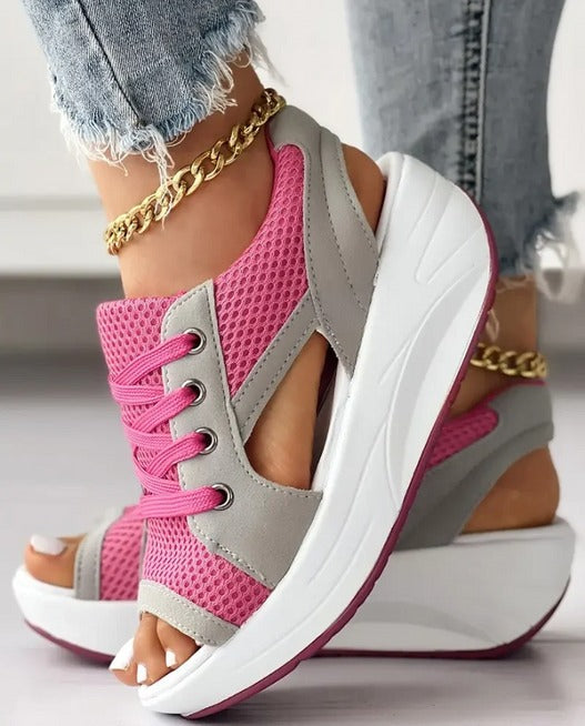 Lindsey | Fashionabla Öppna Sandaler Med Komfortabel Design Och Andningsmaterial-3