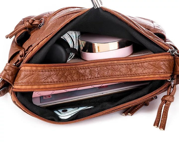 Hilda | Elegant Axelväska Dam – Mjuk Skinn för Vardagsbruk 2