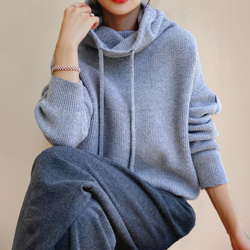 Tiarni Hoodie - Chic Cowl Neck, Mjuk Och Andningsbar Komfort-4