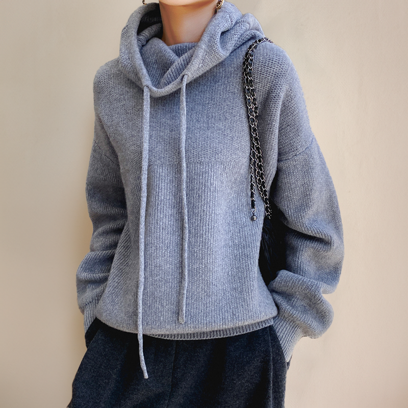 Tiarni Hoodie - Chic Cowl Neck, Mjuk Och Andningsbar Komfort-3