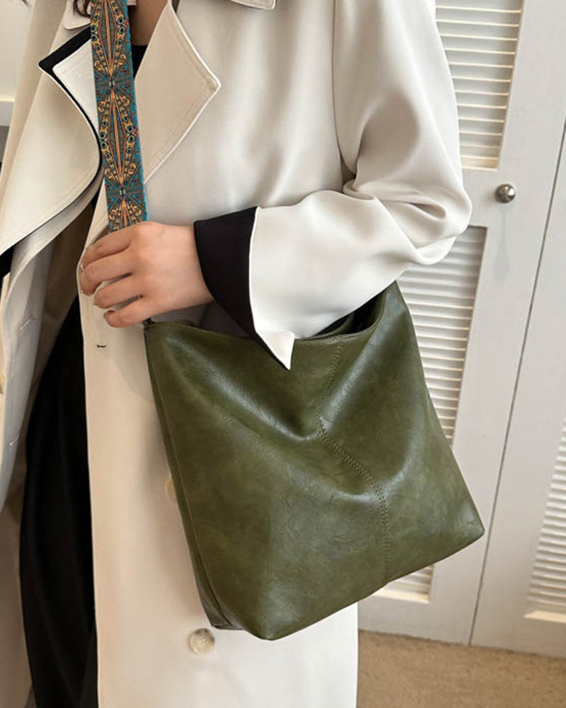 Lotte | Dam Retro Axelväska – Tidlös Elegans och Rymlig Funktionalitet 10