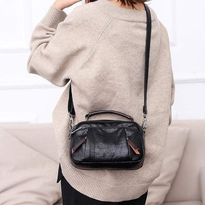 Anneliese | Elegant Crossbody Väska – Vegansk Läder Med Flera Fickor 3