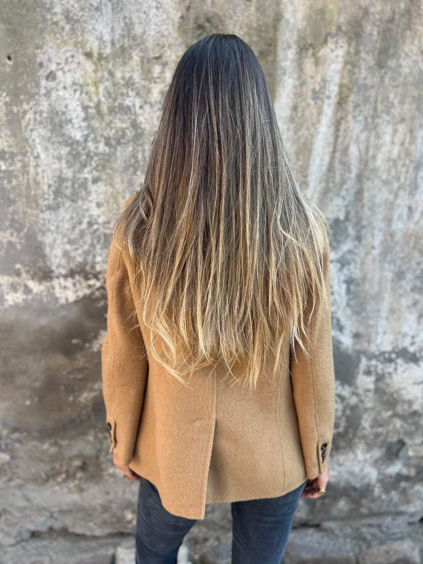 Dam Blazer Grå Storlek M Polyester - Elegant och Avslappnad Stil-4