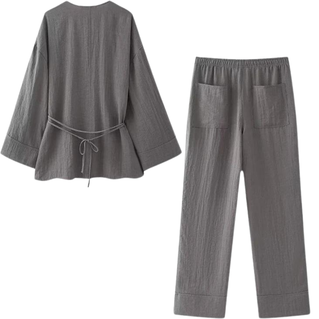 Yasmin | Lyxig Kimono och Byxor – Ultimat Komfort och Stil 2