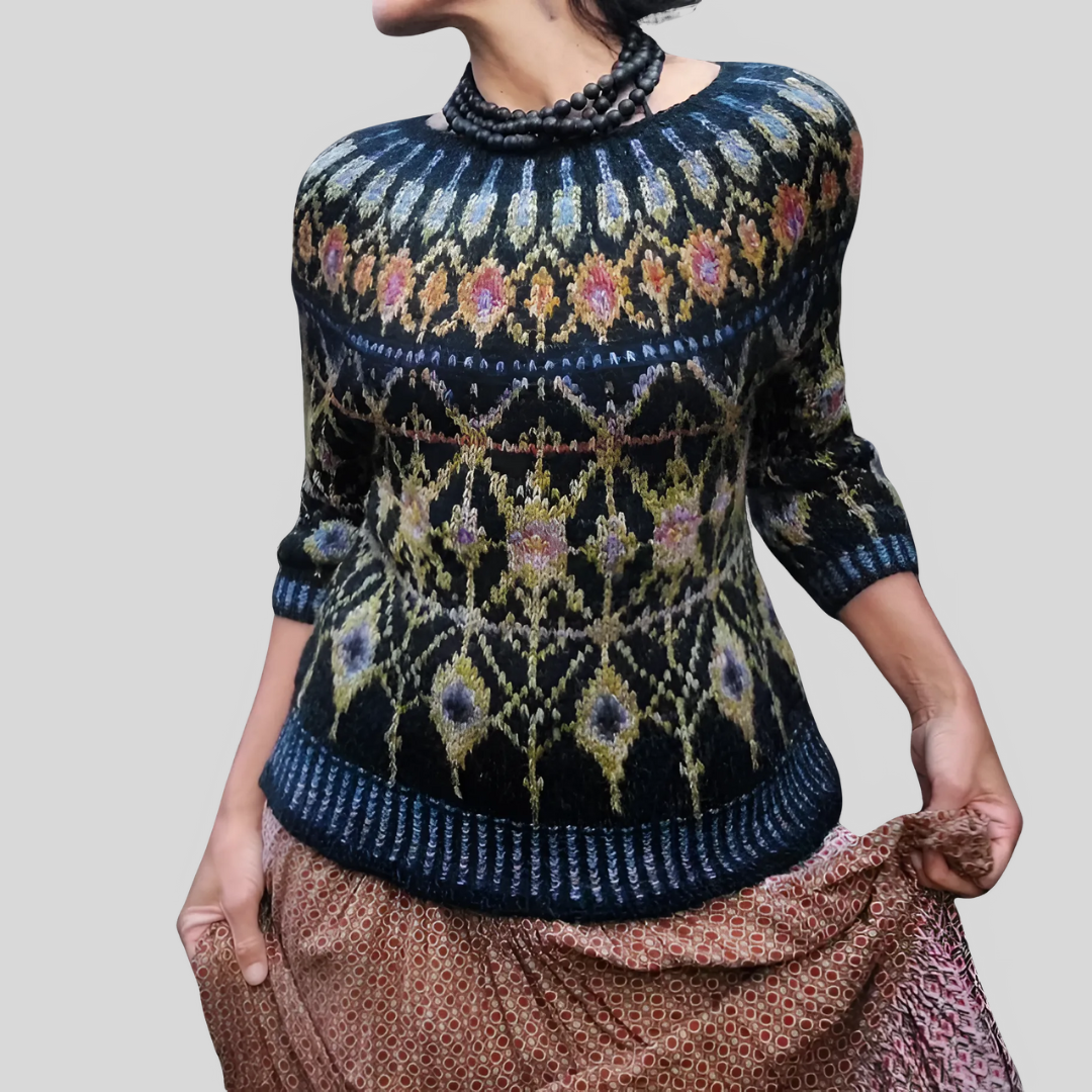 Lucia | Elegant Stickad Tröja Dam För Kalla Dagar, Mjuk Och Miljövänlig-1