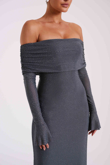 Ziraelle | Glamourös Off-Shoulder Skimmerklänning för Speciella Tillfällen 9