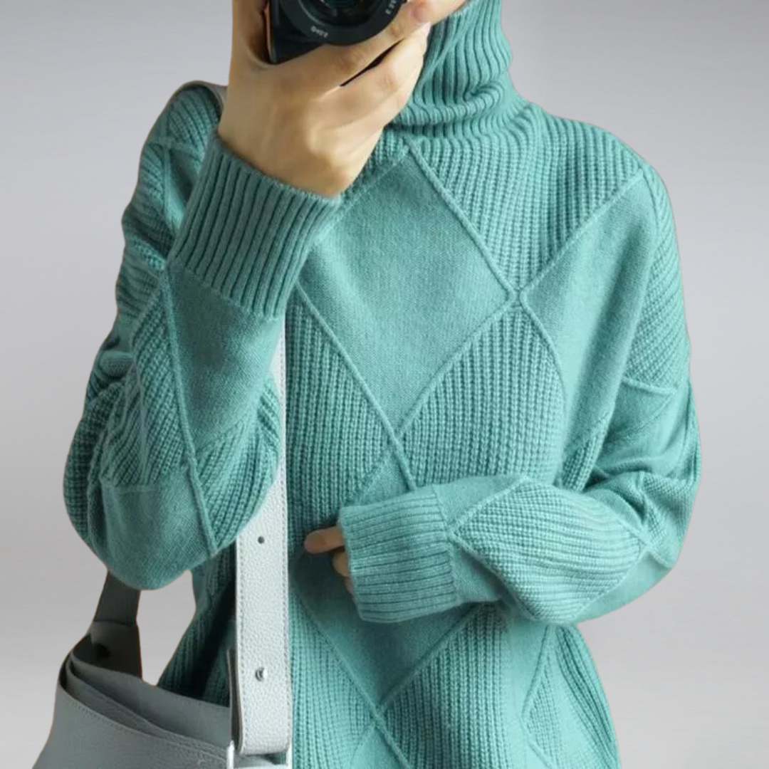 Variant image for Cindara Turtleneck - Lyxig Komfort i Premium Långhaltig Bomull-22