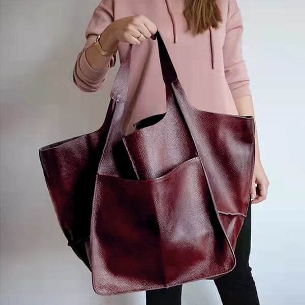 Cornelia | Rymlig Tote Väska – Vegan Läder För Eleganta Kvinnor 18