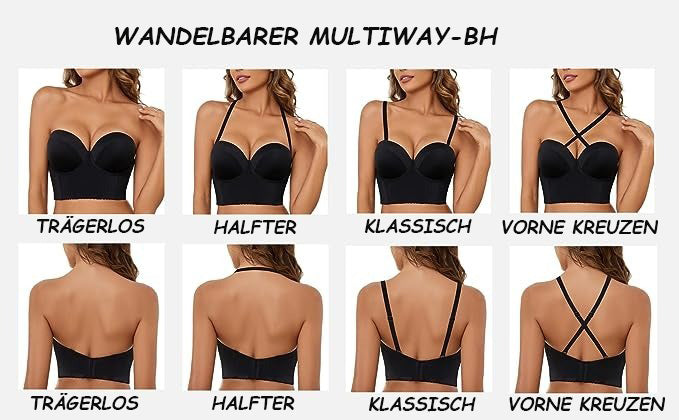 Mila | Rygglös Stropplös Push Up Behå – Perfekt Lyft Och Osynlig Komfort 12