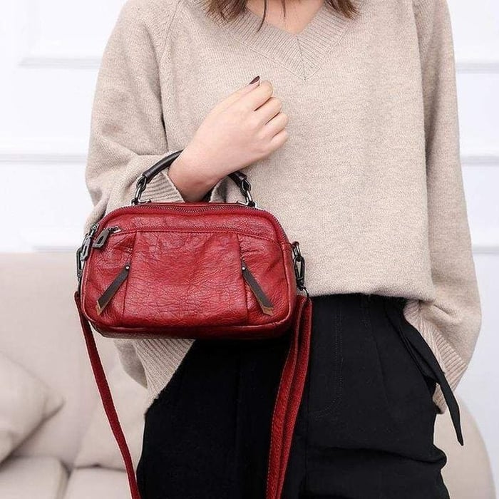 Anneliese | Elegant Crossbody Väska – Vegansk Läder Med Flera Fickor 5