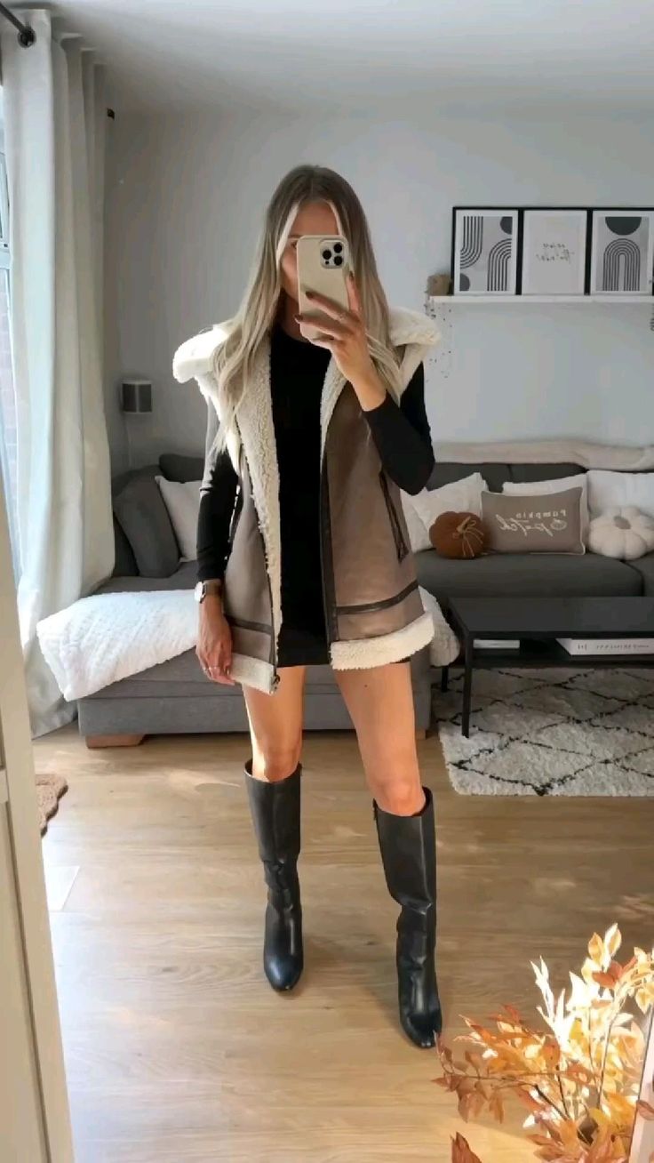 Fatima | Elegant Suede Body Warmer – För Stil Och Komfort 13