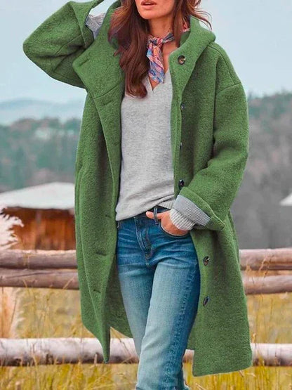 Variant image for Dam Kappa Grå Storlek M Polyester - Vinterkappa Dam för Elegant och Mysig Stil-24