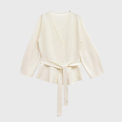 Mauve | Elegant och Mjuk Kardigan – Justerbar Slipsdesign för Alla Tillfällen 10