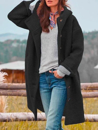 Variant image for Dam Kappa Grå Storlek M Polyester - Vinterkappa Dam för Elegant och Mysig Stil-3