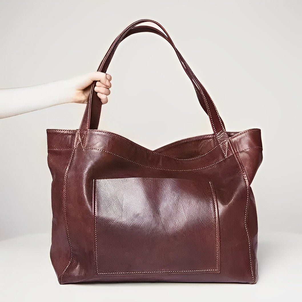 Hennie | Dam Axelväska – Tidlös Vintage Läder för Elegant Stil 5