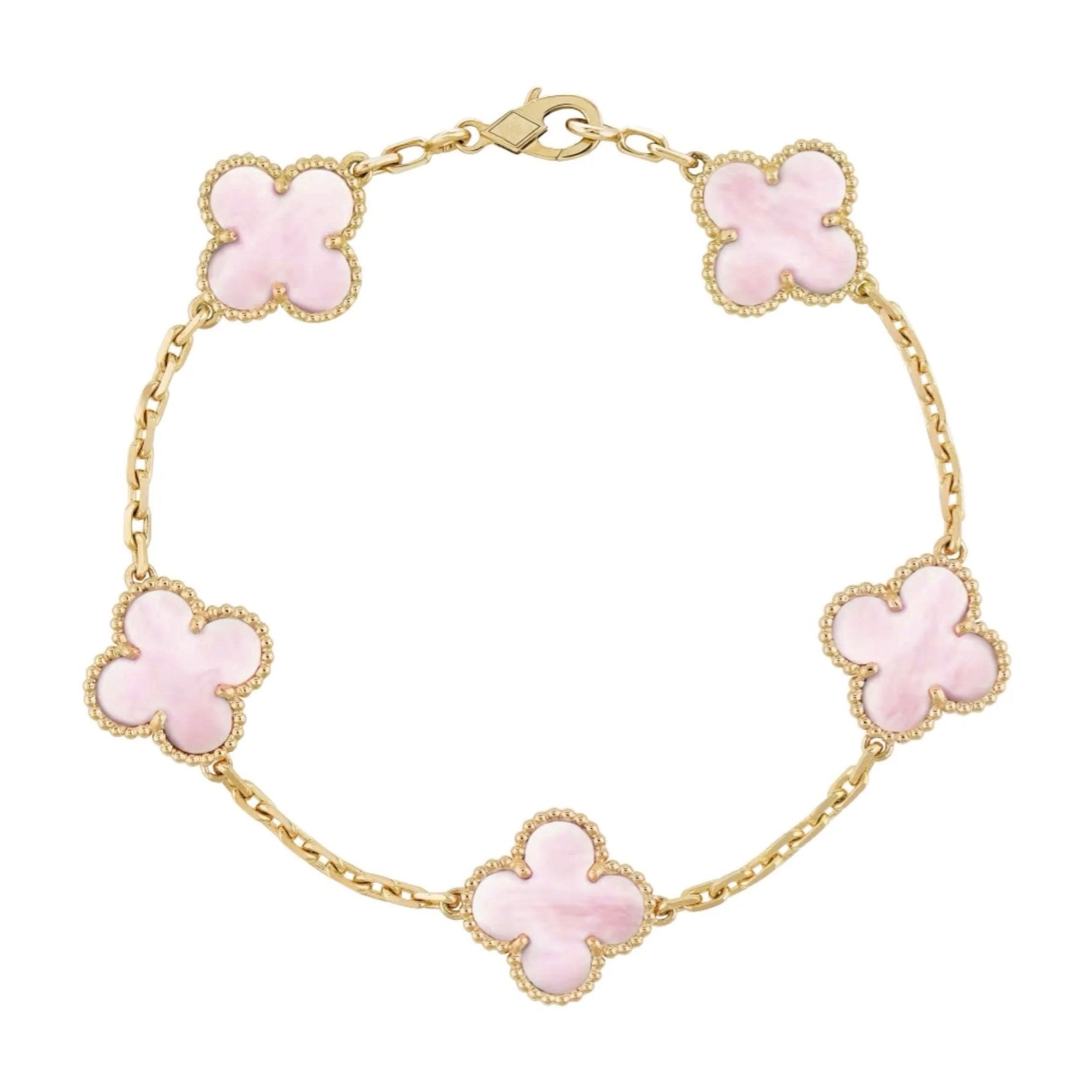 Cloverleaf Bracelet - Unique Design with Dazzling Diamond Accents-1
