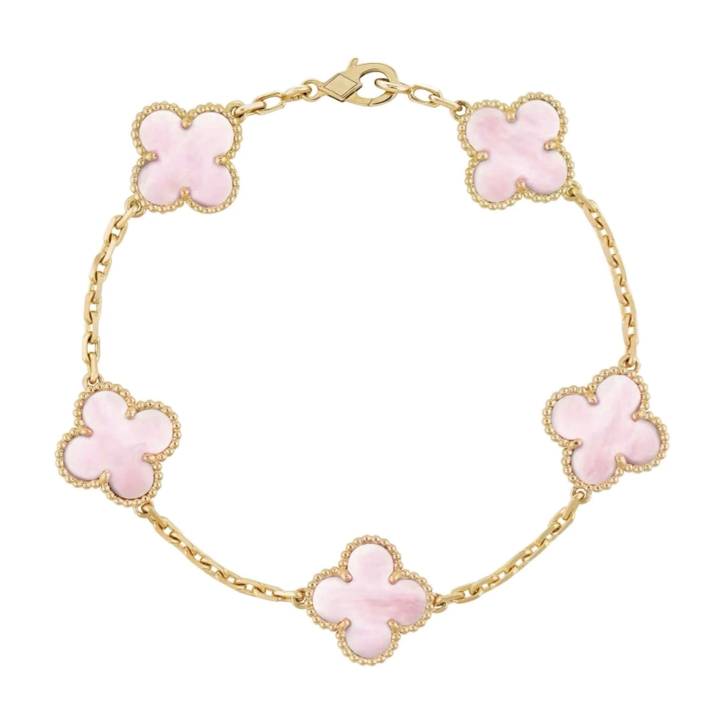 Cloverleaf Bracelet - Unique Design with Dazzling Diamond Accents-2