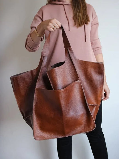 Cornelia | Rymlig Tote Väska – Vegan Läder För Eleganta Kvinnor 2