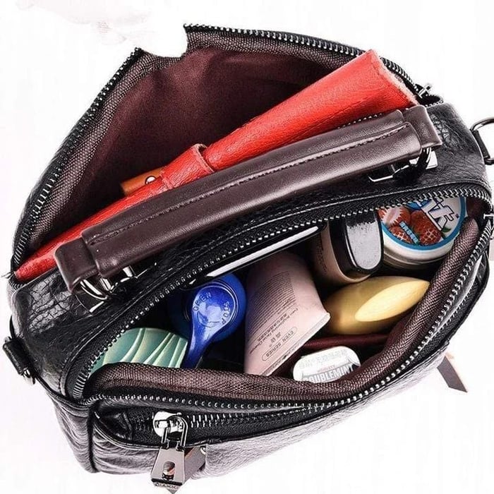 Anneliese | Elegant Crossbody Väska – Vegansk Läder Med Flera Fickor 9