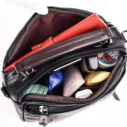 Anneliese | Elegant Crossbody Väska – Vegansk Läder Med Flera Fickor 9