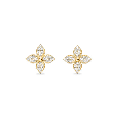 Gold Hoop Earrings - Elegant 18K Gold-Plated Design for Women-1